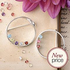 silver mother's embrace brooch